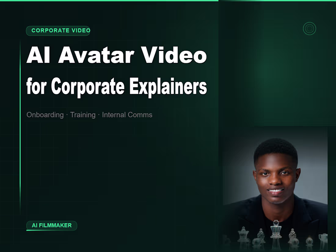 Cover image for AI Avatar Video for Corporate Explainers