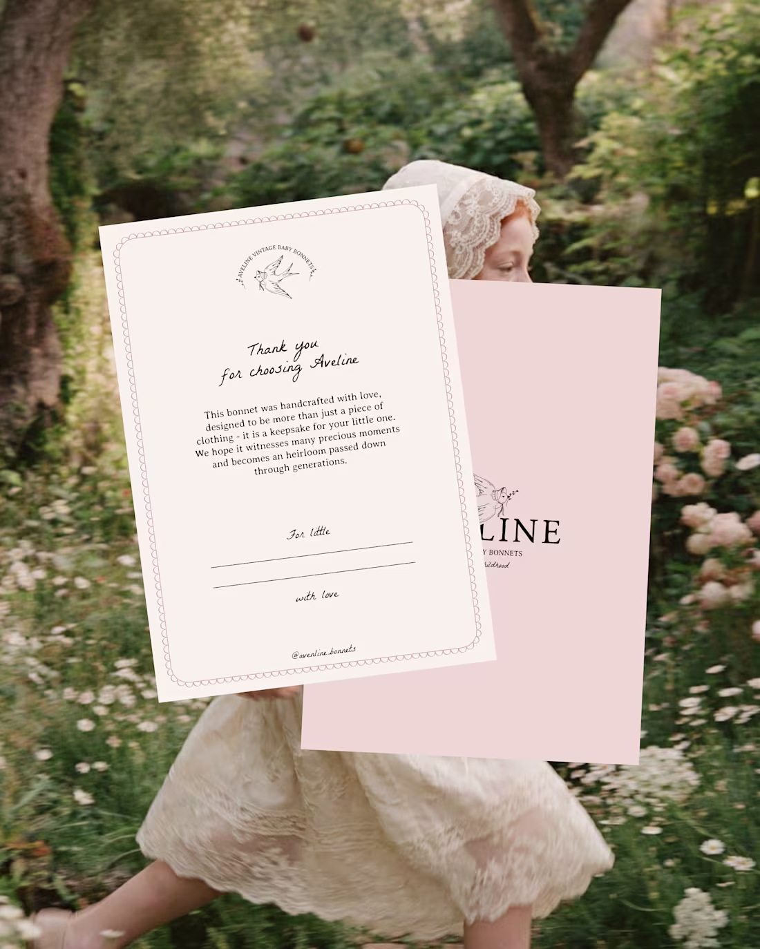 Cover image for Aveline - vintage-inspired baby bonnets