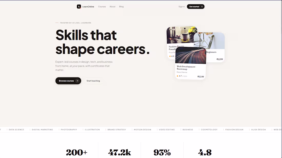 Cover image for A complete learning platform paid
