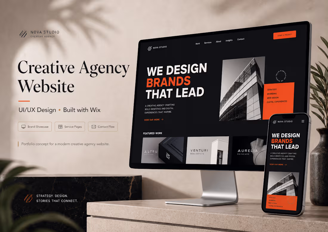 Cover image for Creative Agency Website — Wix