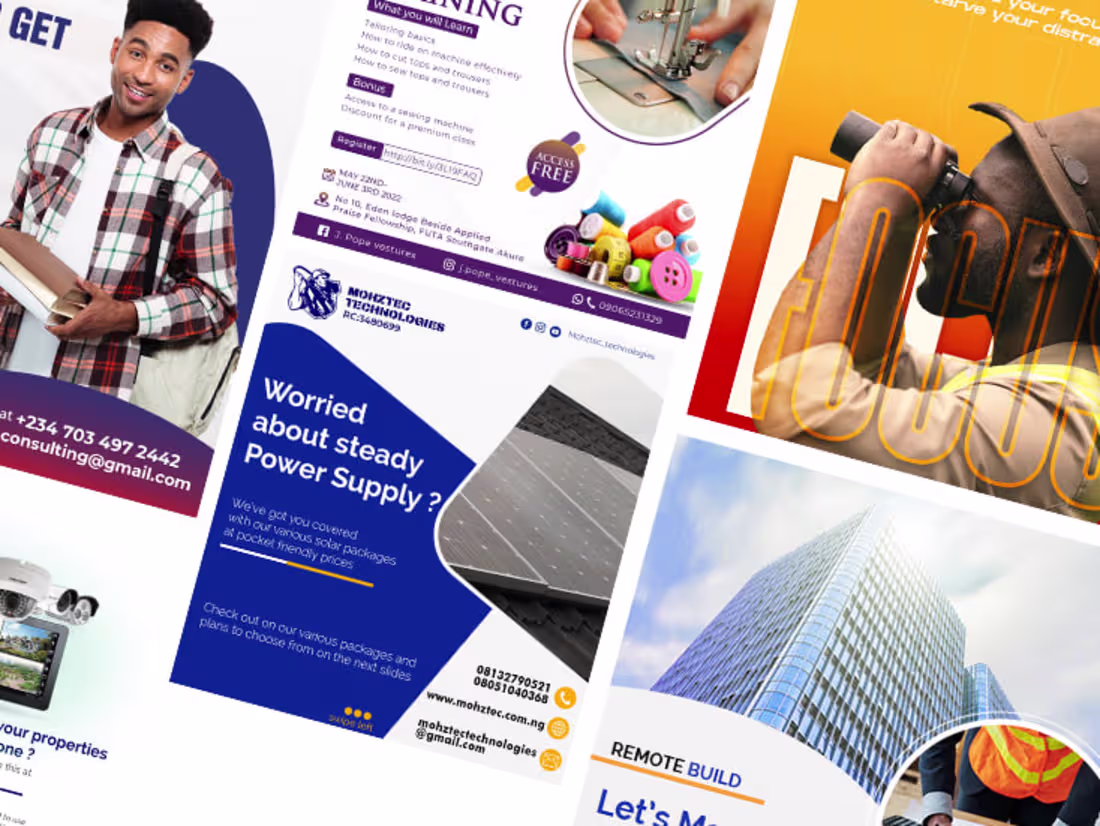 Cover image for Eye Catching Visual identity designs on Behance