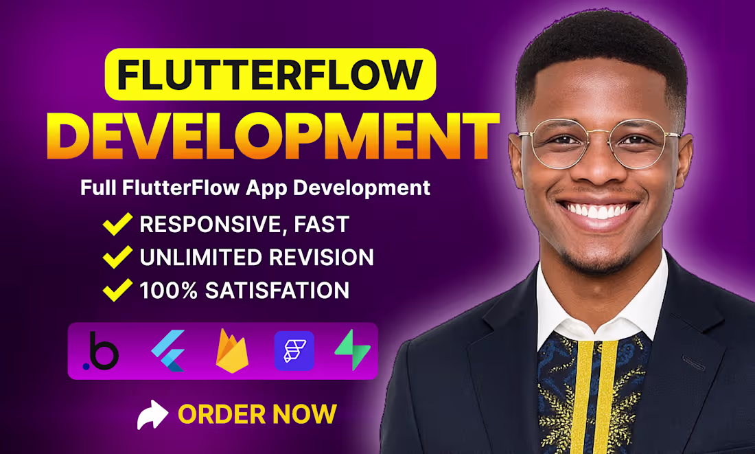 Cover image for I will be your flutterflow mobile app developer, flutterflow app