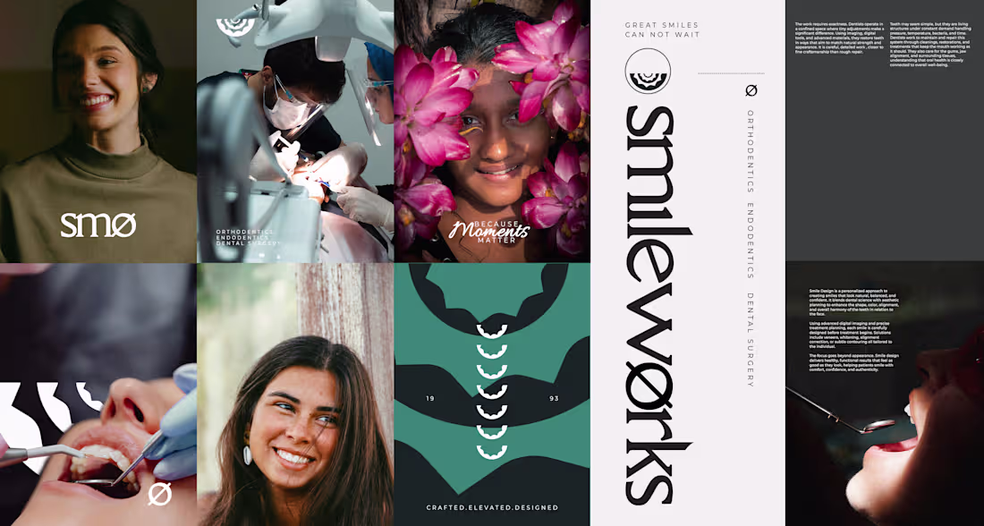Cover image for Smileworks - rebranding premium dental