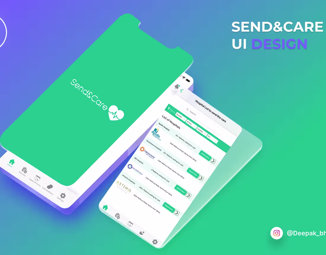 Cover image for Hospital App/Web UI Design