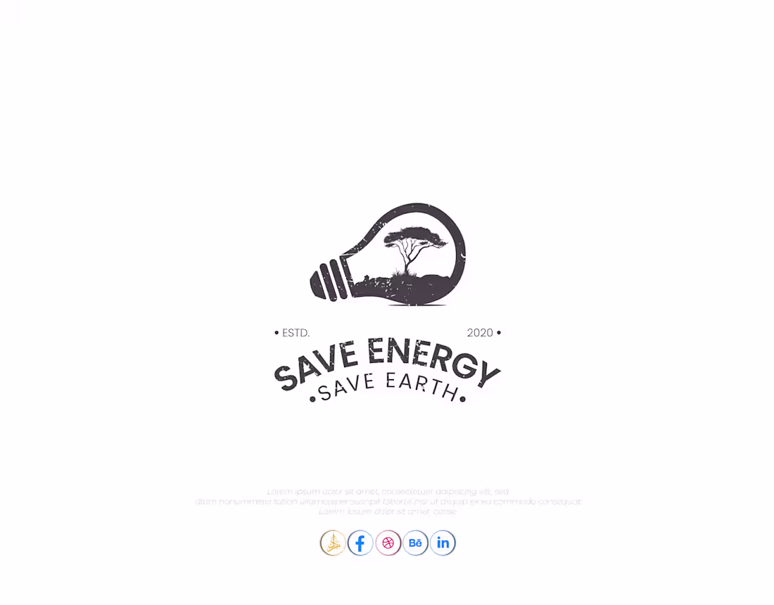 Cover image for Save Energy Vintage Logo