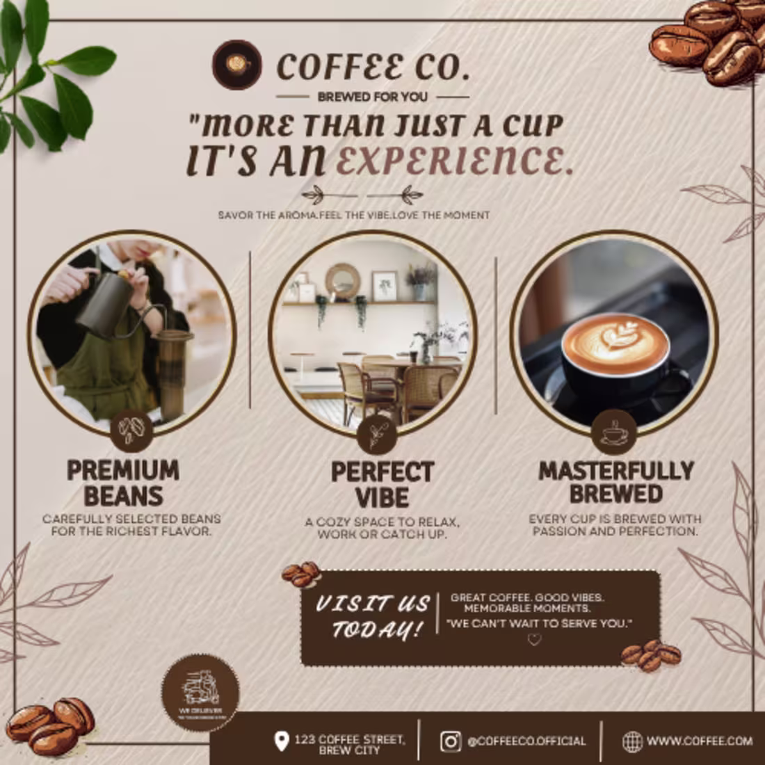Cover image for Vintage Coffee Co. Brand Advertisement
