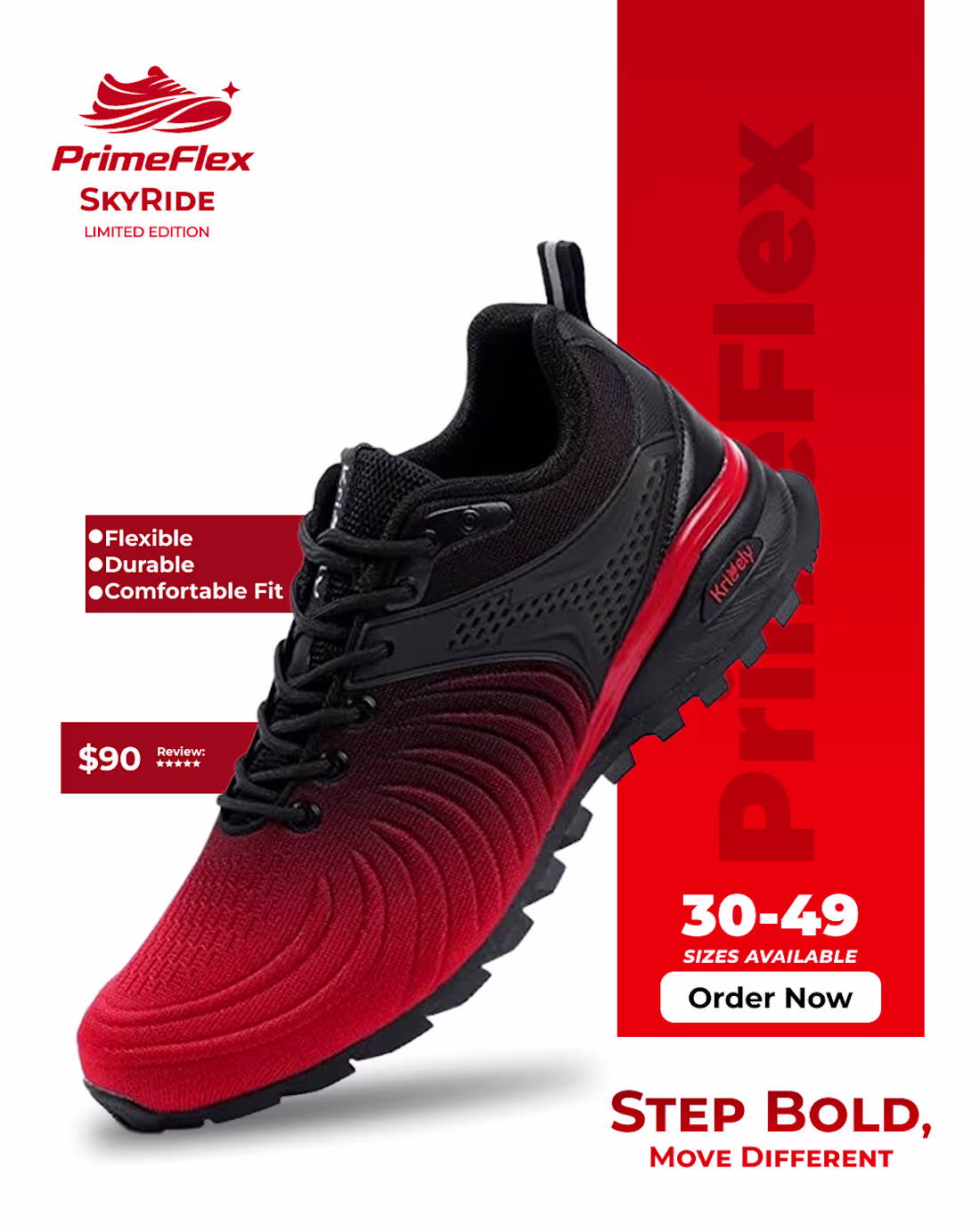Cover image for This bold sneaker flyer, designed