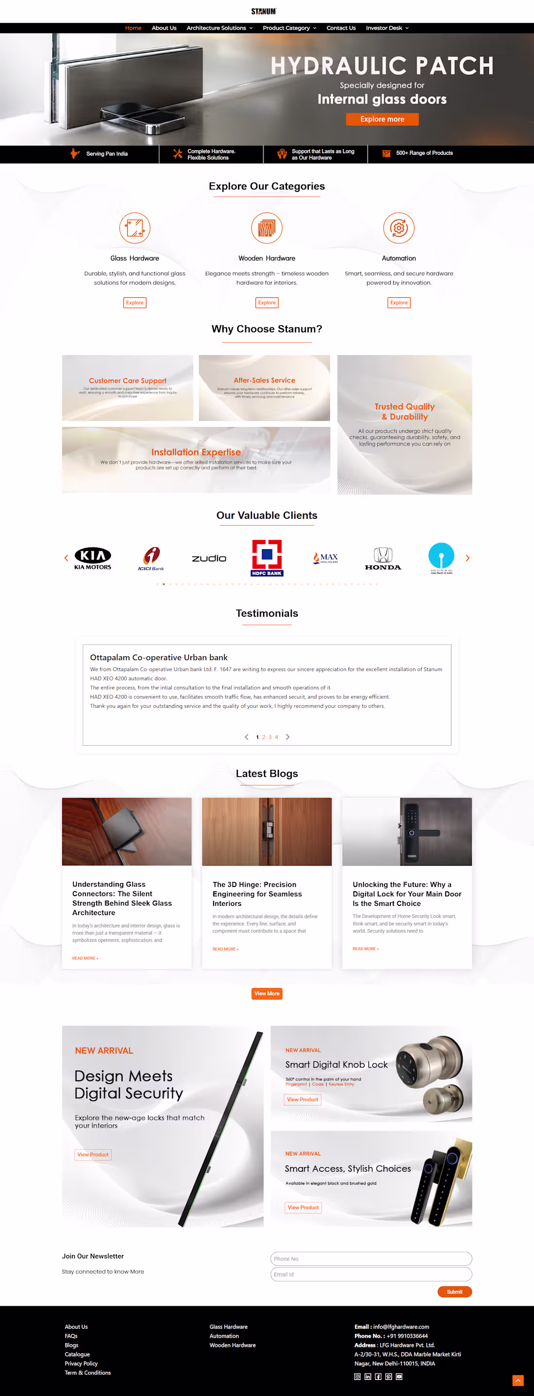 Cover image for Hardware Company Website – WordPress