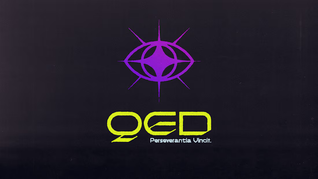 Cover image for QED — Logo evolution