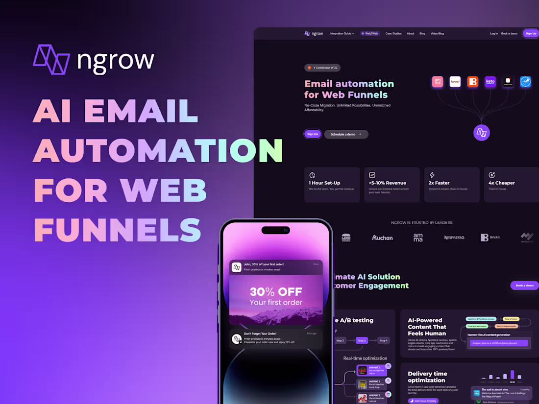 Cover image for nGrow - Email automation for Web Funnels