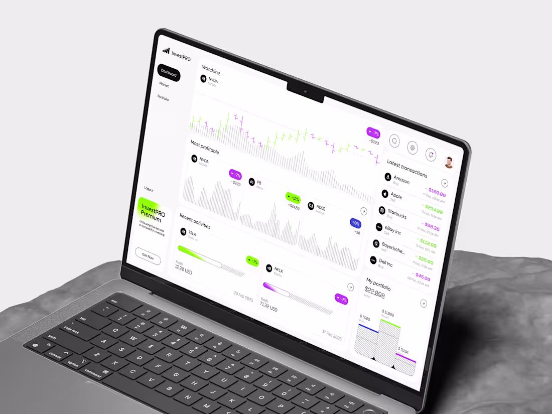 Cover image for Fintech Web App Design