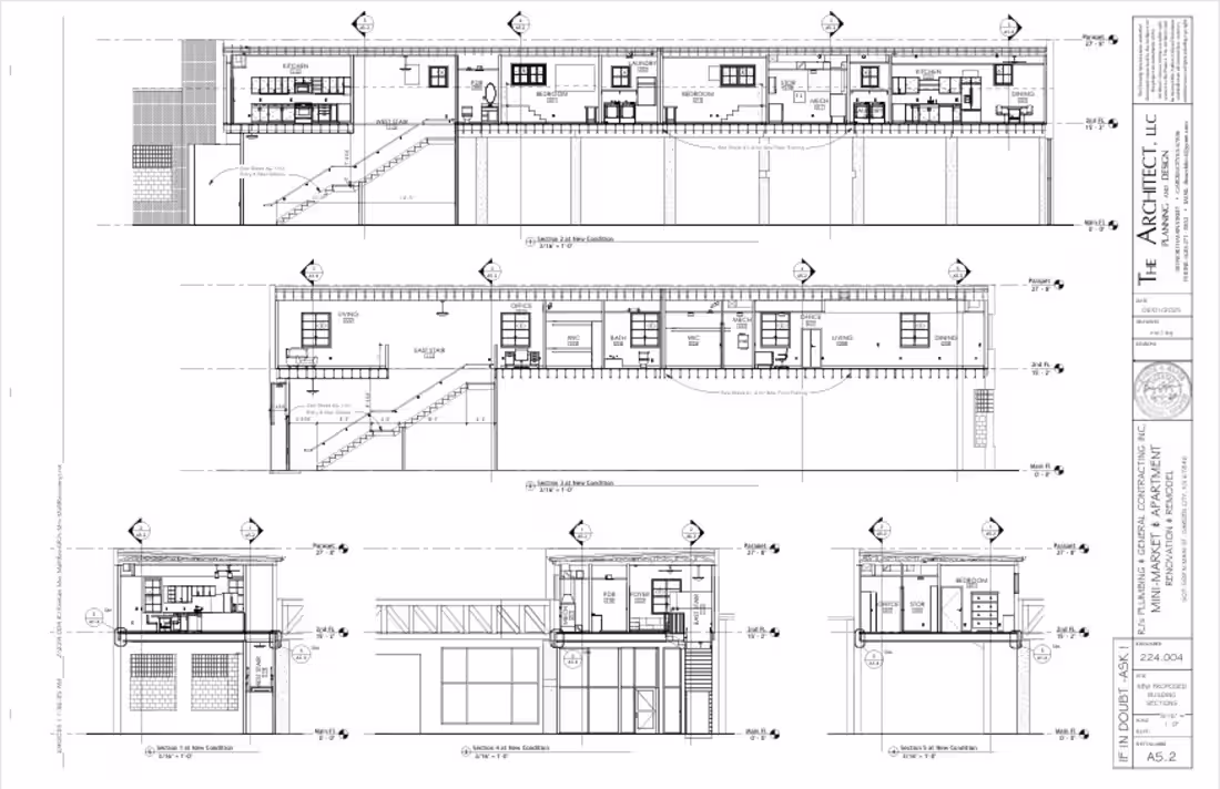 Cover image for NEW PROPOSED BUILDING SECTIONS FOR