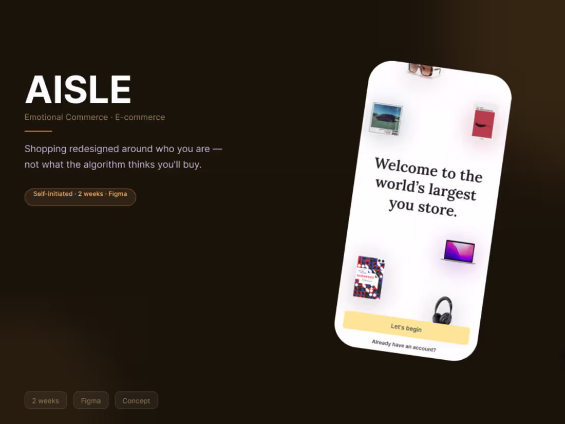 Cover image for Project title: Aisle — E-commerce