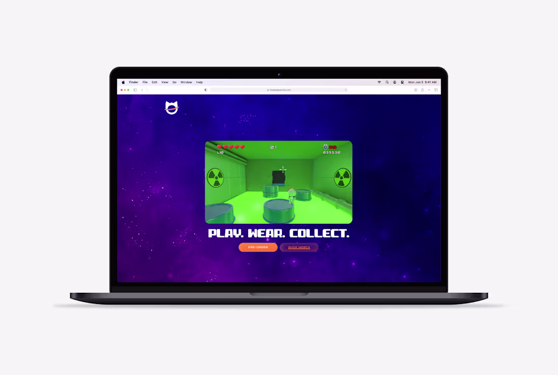 Cover image for AstroCat – Game Landing Page Design A bold, arcade-inspired ...