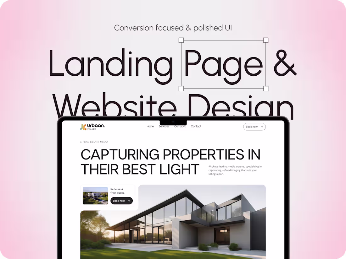 Cover image for Landing Page & Website Design in Figma