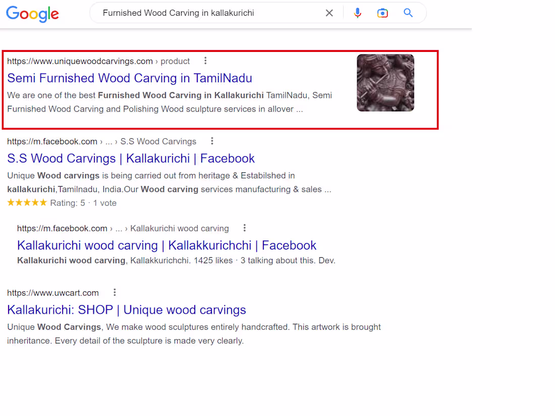 Cover image for Unique wood carvings