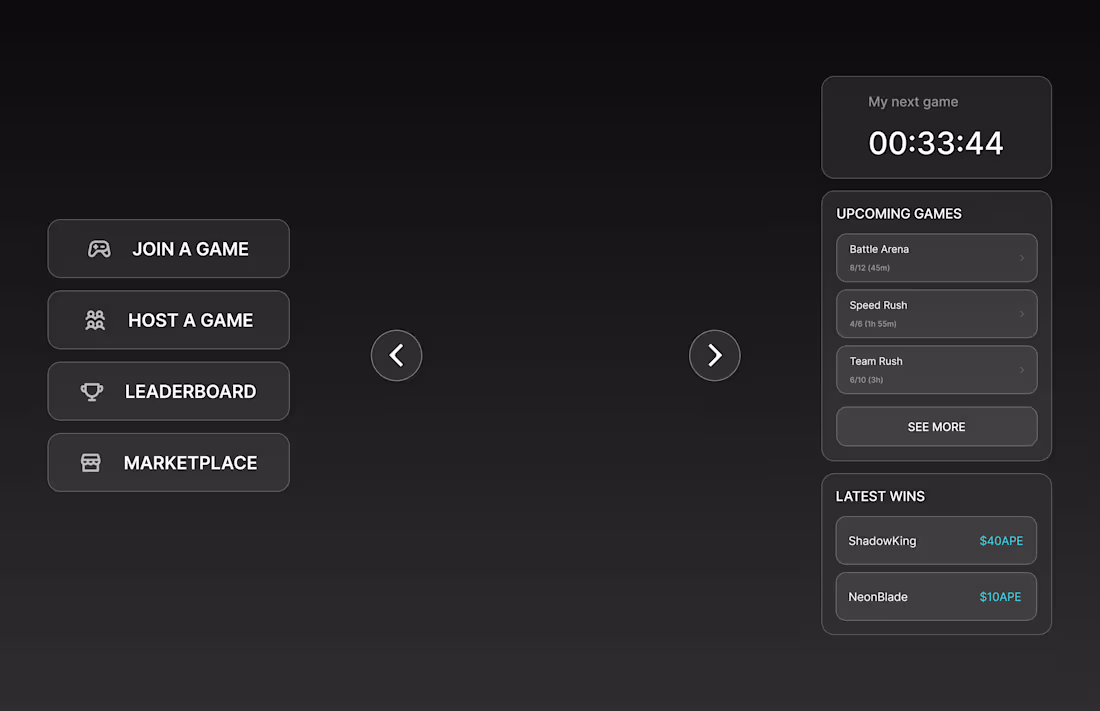 Cover image for Game UI for web3 game
