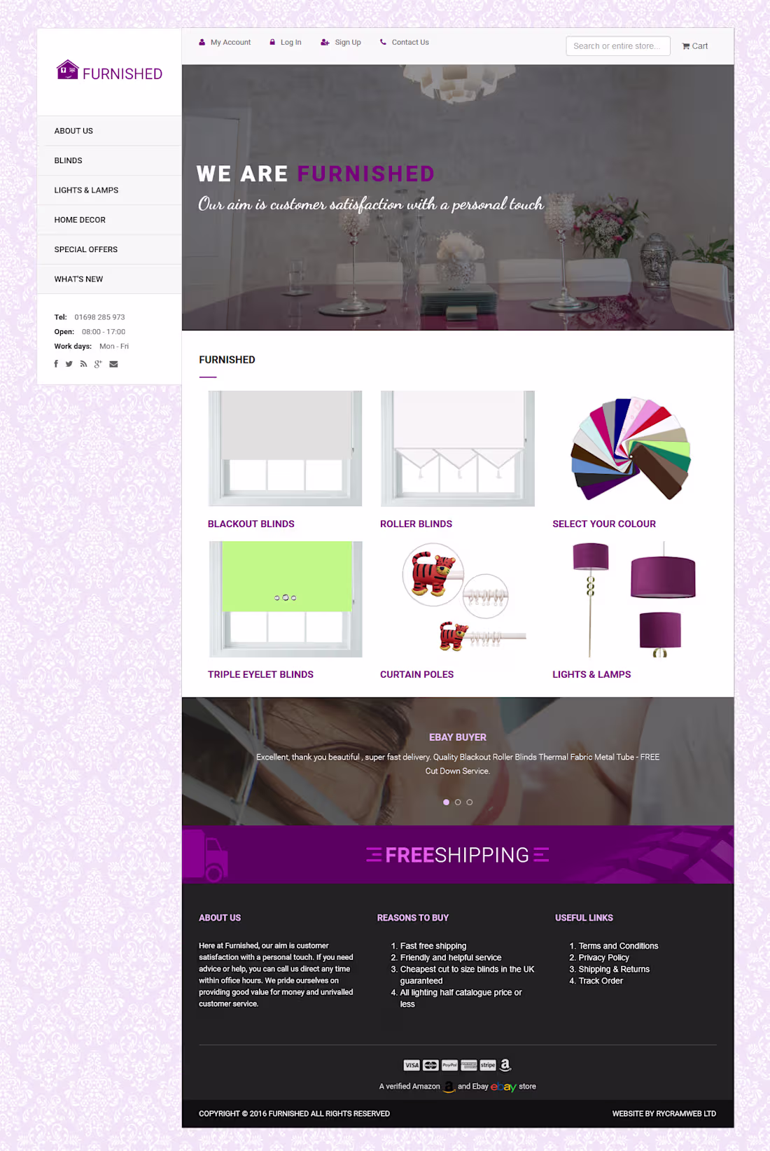 Cover image for Magento store for a furnishing