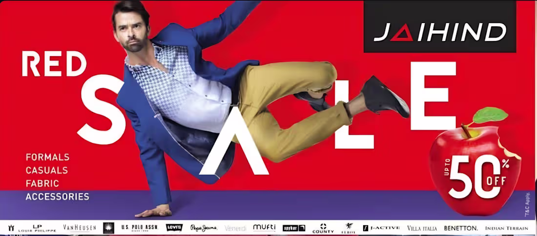 Cover image for Jai Hind: Fashion Retail Campaign

High-energy