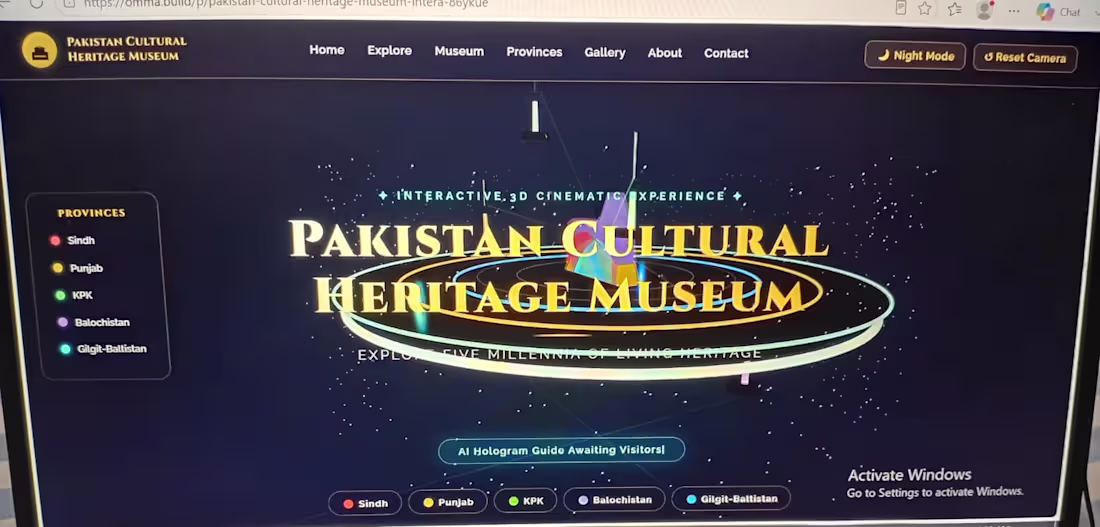 Cover image for 🇵🇰 Pakistan Cultural Heritage Museum
Excited