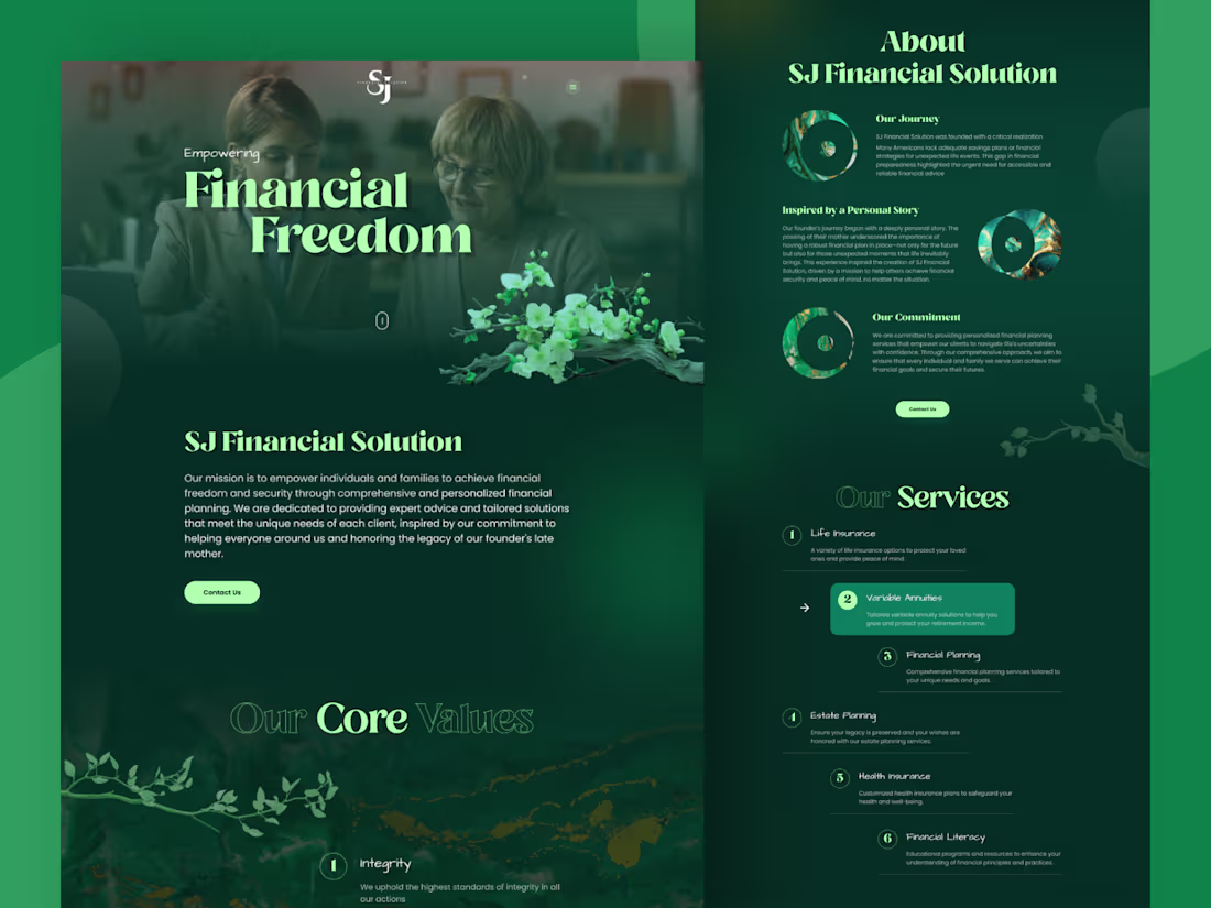 Cover image for Financial website for consultancy service