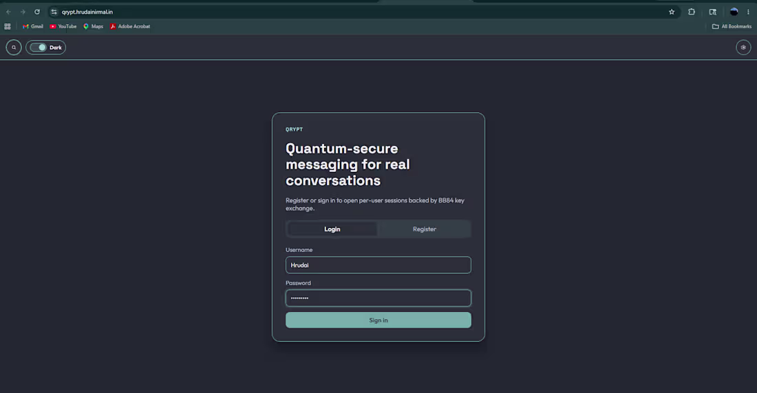 Cover image for Qrypt. A Quantum BB84 protocol