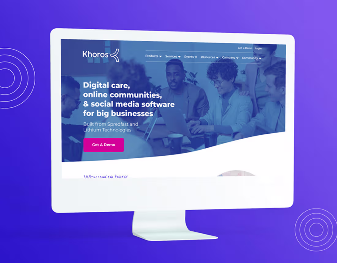 Cover image for Khoros.com Website Redesign :: Behance