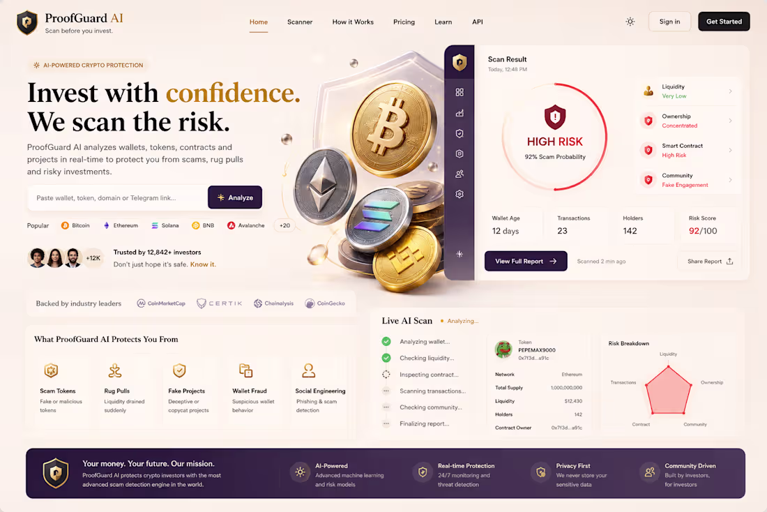 Cover image for ProofGuard AI – A Crypto