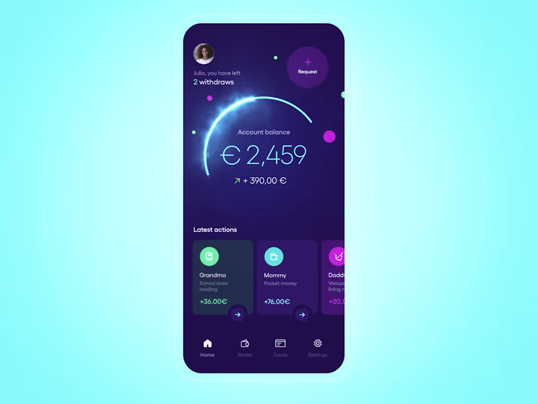 Cover image for Kiddy bank - fintech app for the kiddos