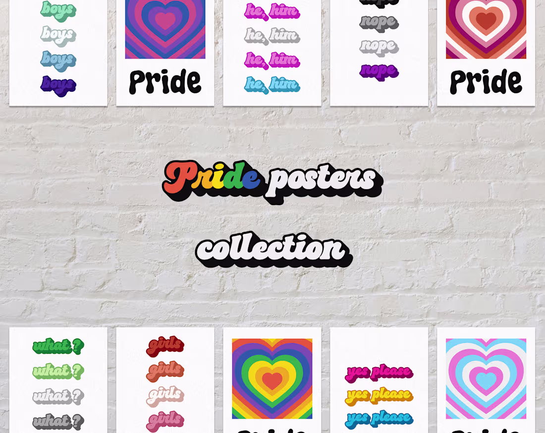 Cover image for Pride Posters Collection
