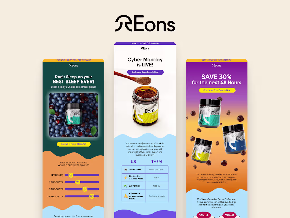 Cover image for Eons Email Design