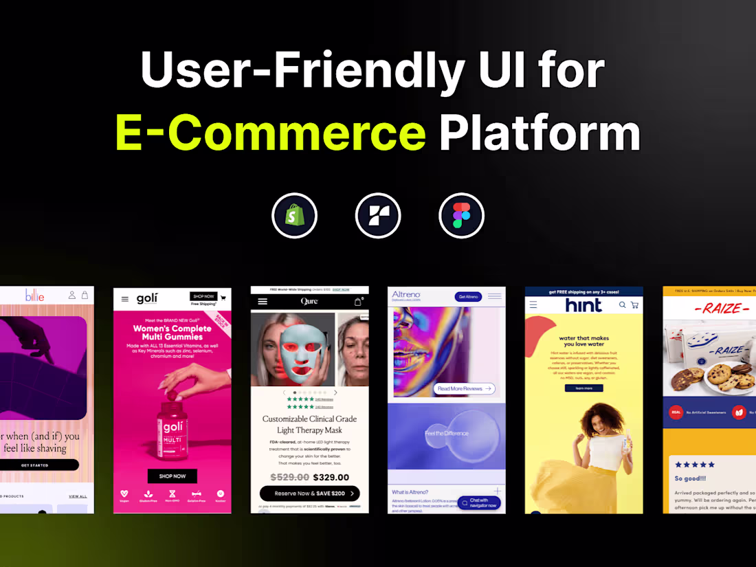 Cover image for User-Friendly UI for E-Commerce Platform