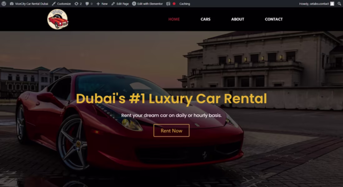 Cover image for ViceCity Dubai — Luxury Car Rental Website (Concept Redesign)