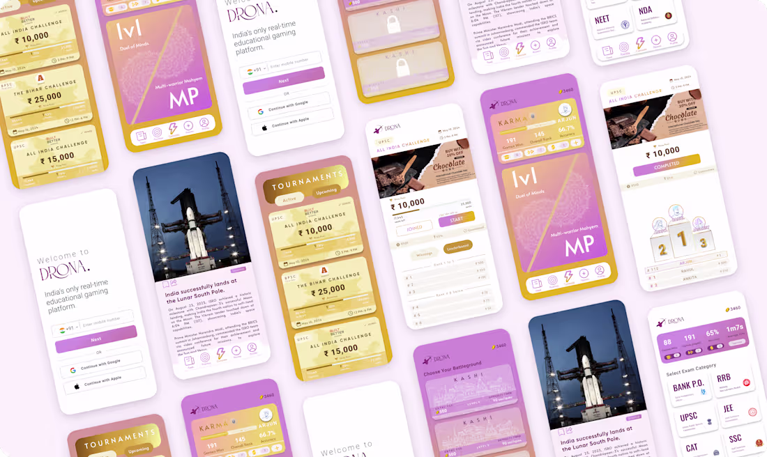 Cover image for Educational Gaming App UI Design