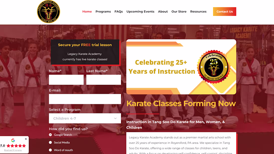 Cover image for Legacy Karate Academy