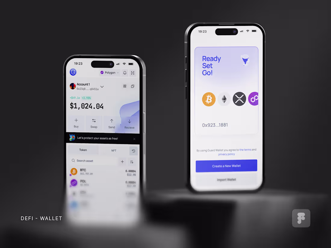 Cover image for Guard Wallet | Product Design - Mobile App, Dashboard, Website