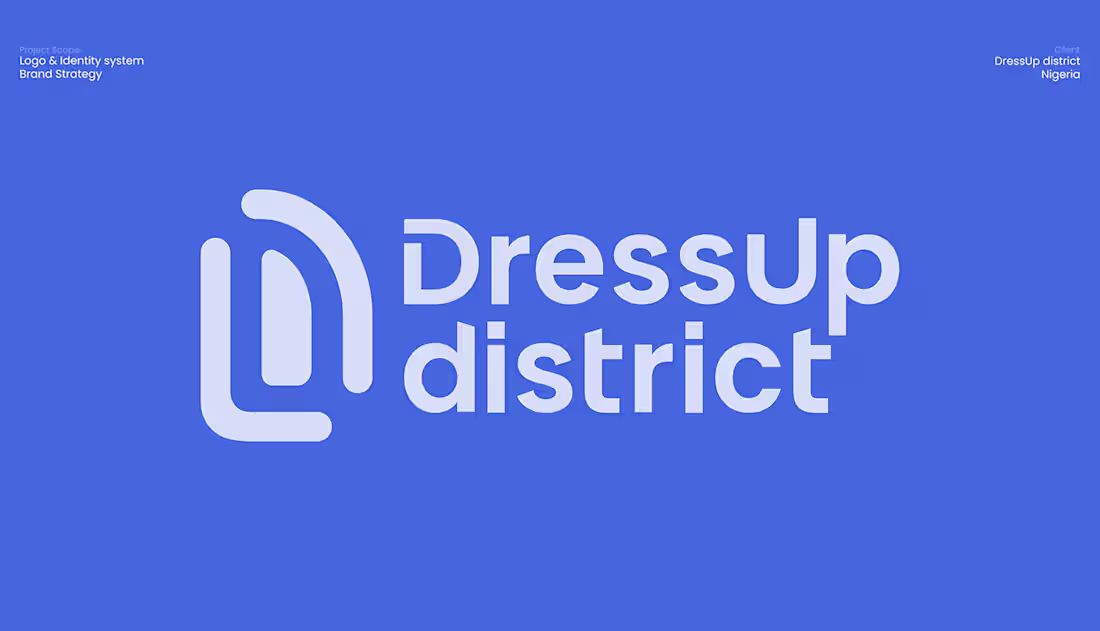 Cover image for DressUp District - Brand Identity Design