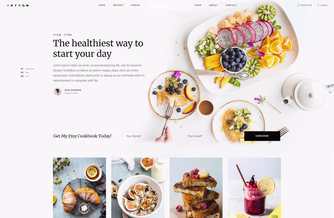 Cover image for Food E-Commerce Website Design –