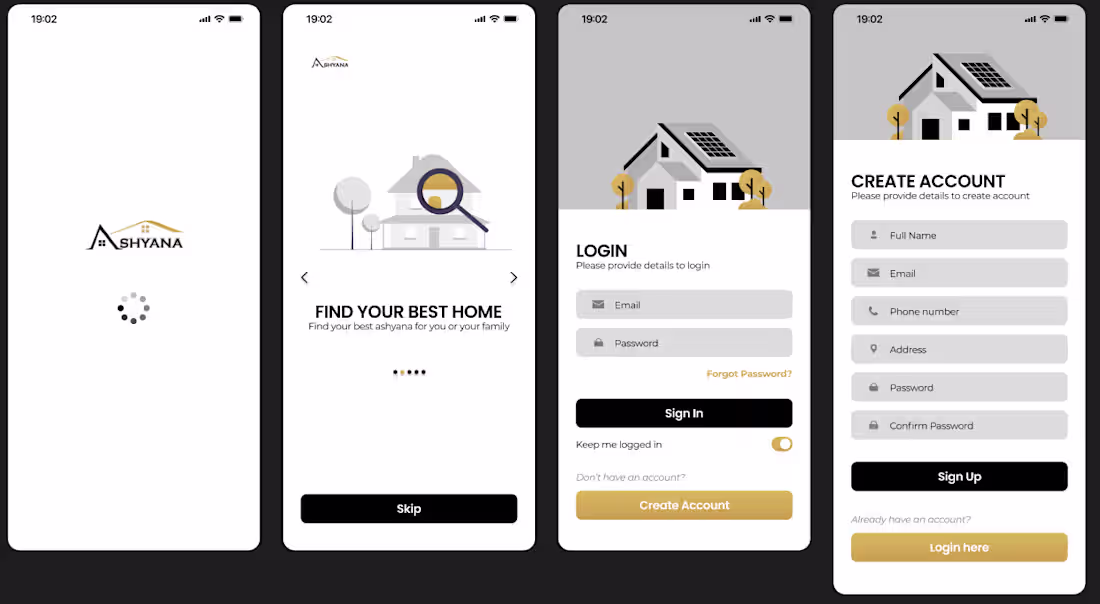Cover image for Ashyana, a modern property dealing app built to make buying,...
