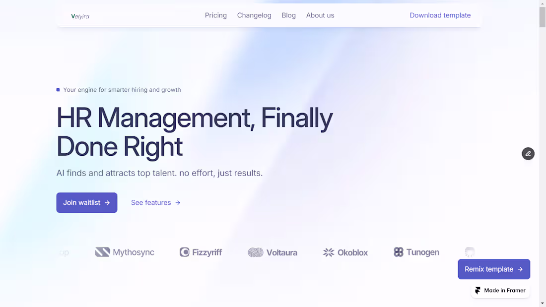 Cover image for Velyira — HR Management Platform