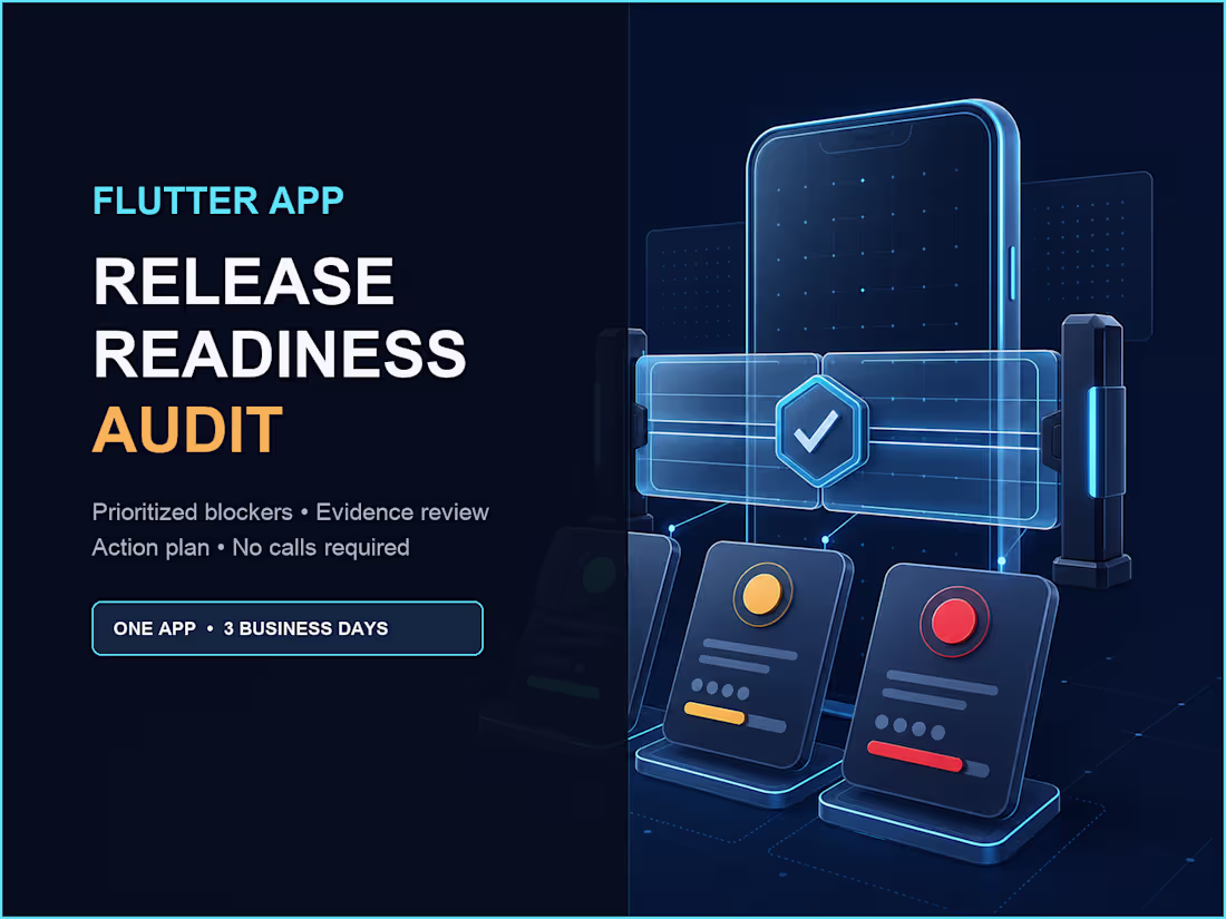 Cover image for Flutter App Release Readiness Audit