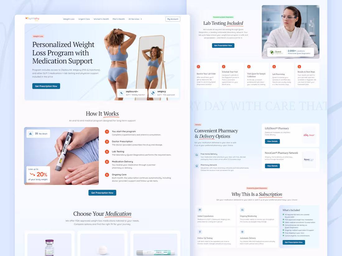 Cover image for Conversion-Focused HealthTech Landing Page Design