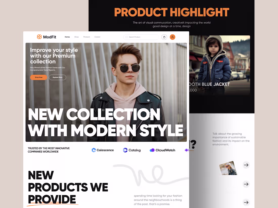 Cover image for Designed Modfit – Fashion Landing