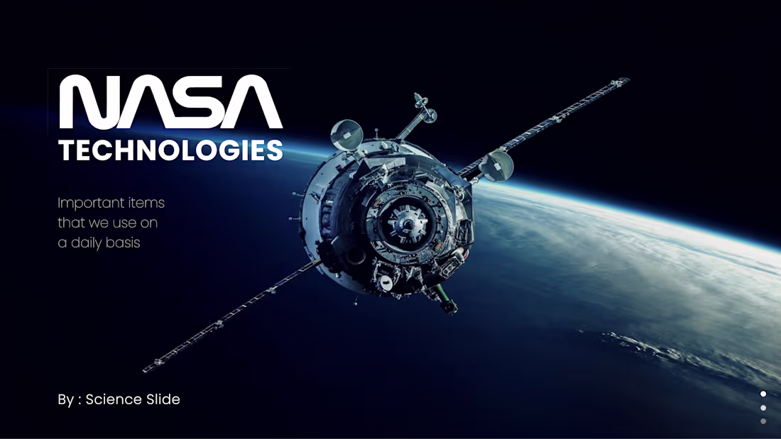 Cover image for NASA Spinoff Technologies : Education Powerpoint Slide Design