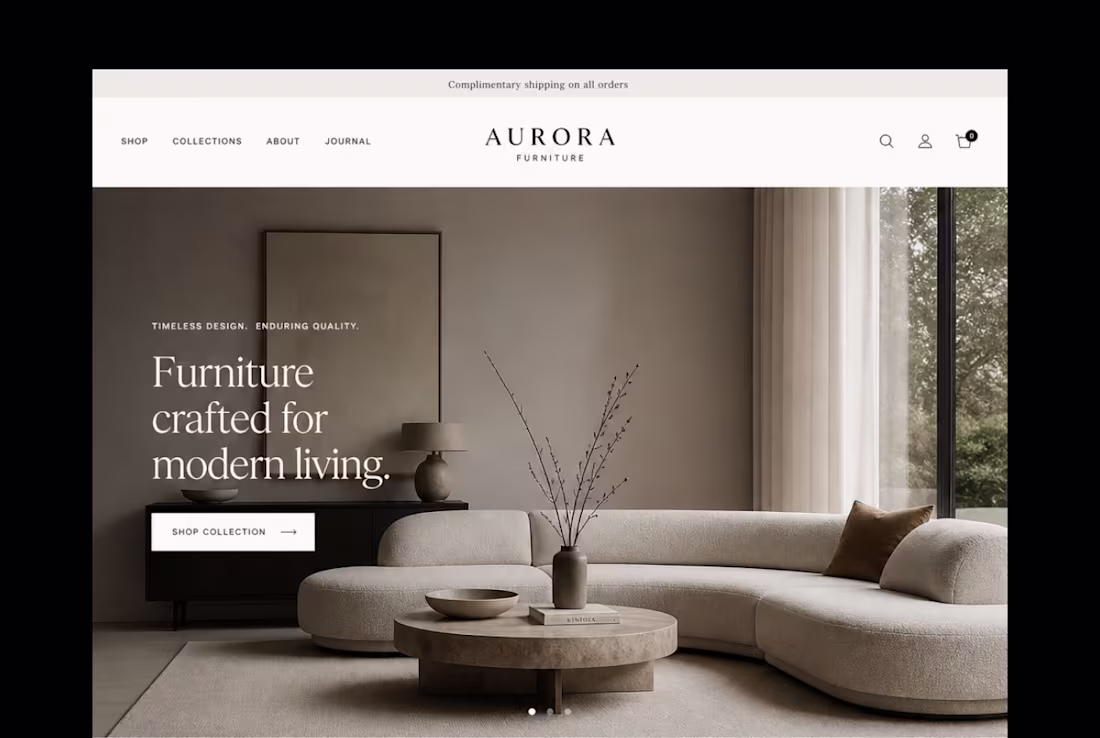 Cover image for Luxury Furniture E commerce UI