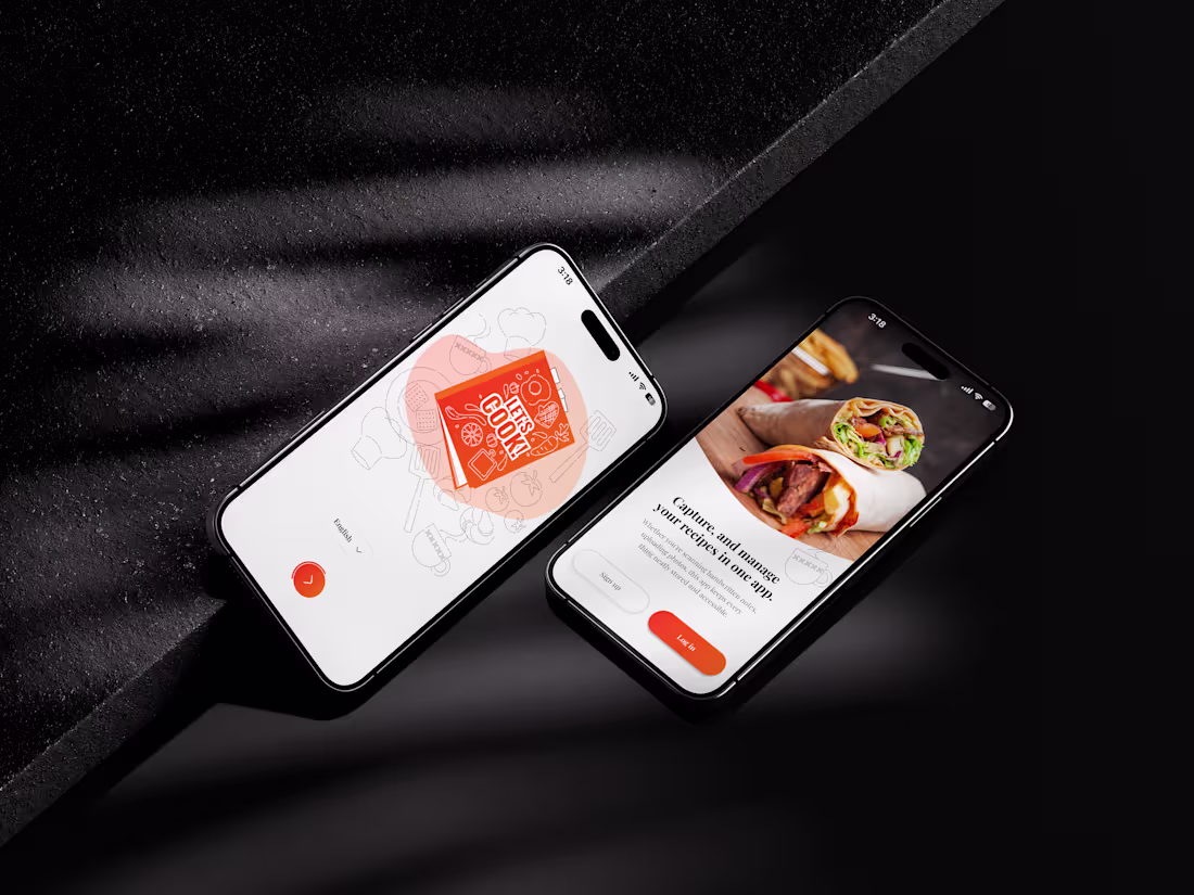 Cover image for Onboarding & Login Design for Recipes Mobile App