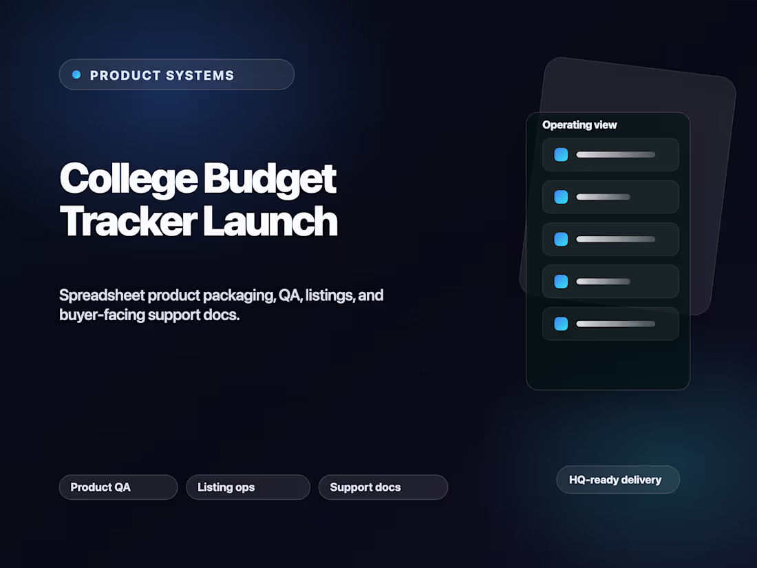 Cover image for College Budget Tracker Launch