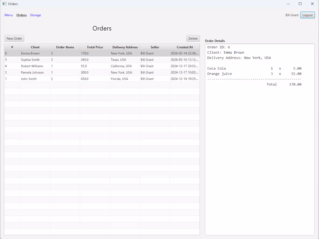 Cover image for Restaurant Management Application using JavaFX