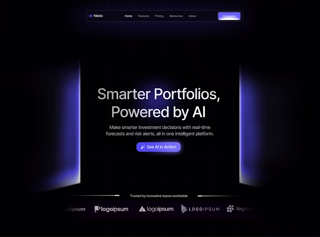 Cover image for Website landing page hero section design