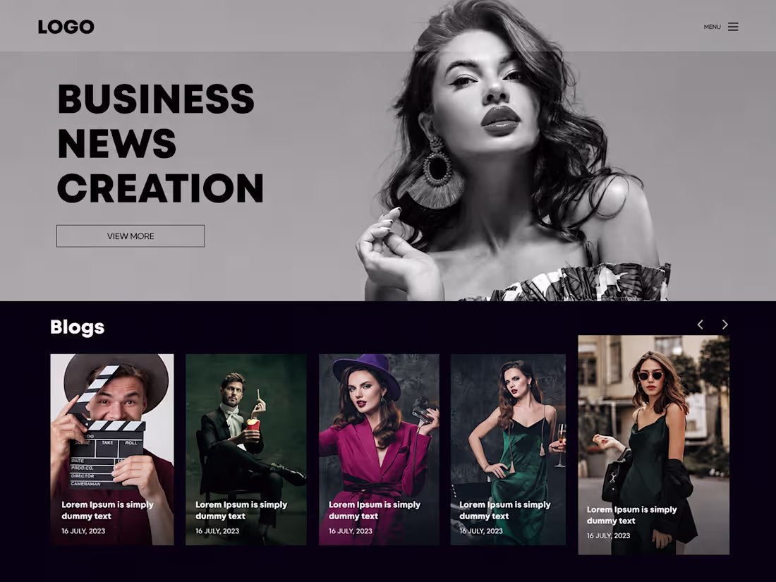 Cover image for Celebrity Industry Website
A modern and